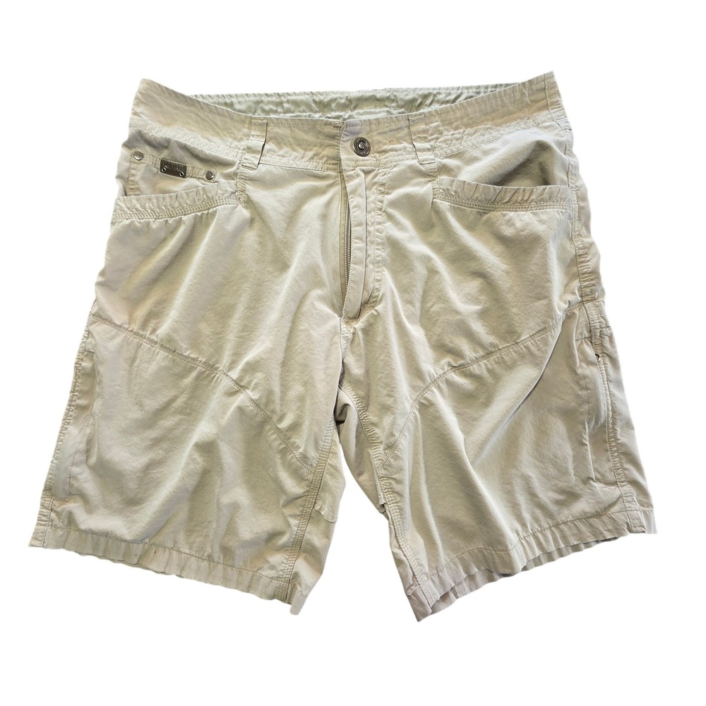 Kuhl Kontra Men's Shorts Khaki Size‎ 33 Vented Crotch Lightweight Hiking Outdoor